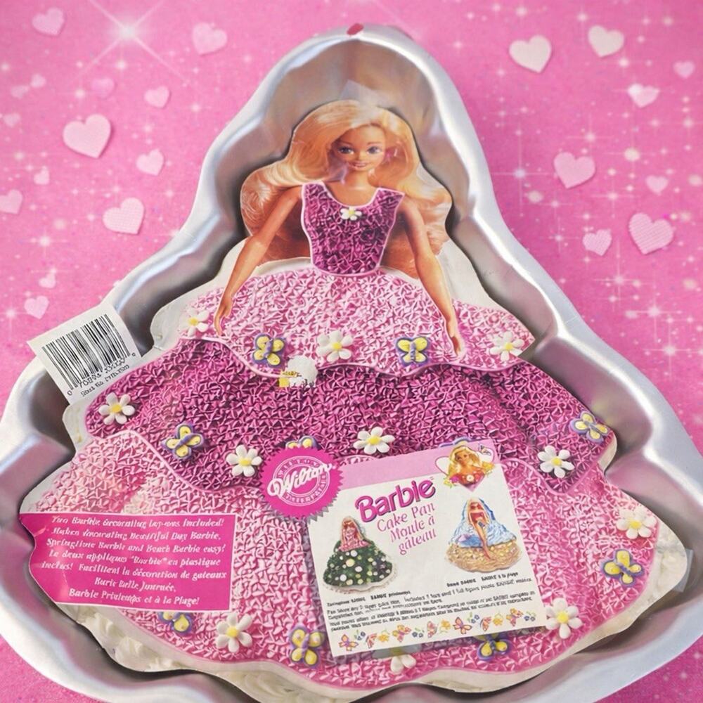 VTG 1995 Wilton Mattel Princess Barbie Cake Pan Mold 2105-3500